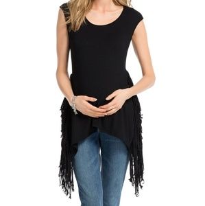 NWT Medium Fringe Maternity Tank with Fringe